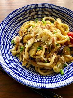 なす・薄揚げの和風焼きうどん♧茗荷入り-レシピのメイン写真