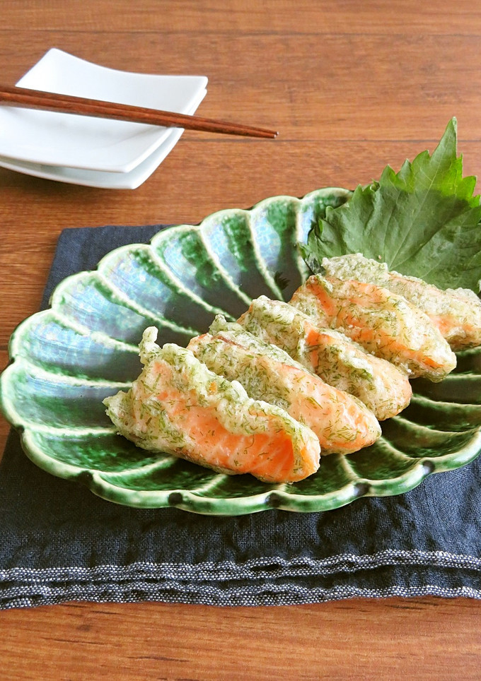 簡単☆お弁当やおつまみに♪鮭の磯辺揚げ-レシピのメイン写真
