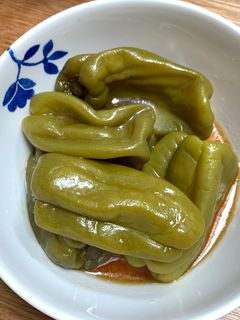 レンチンだけ!丸ごとピーマンの焼き浸し風-レシピのメイン写真