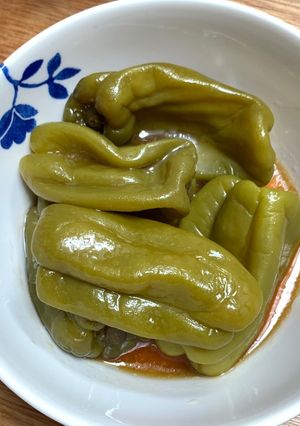 レンチンだけ！丸ごとピーマンの焼き浸し風-レシピのメイン写真