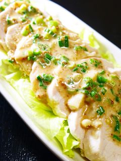 ゆで鶏で★柔らか鶏むね肉ごまドレよだれ鶏-レシピのメイン写真