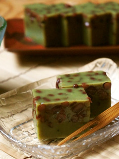 つめたく冷やして♪桑抹茶の水羊羹-レシピのメイン写真