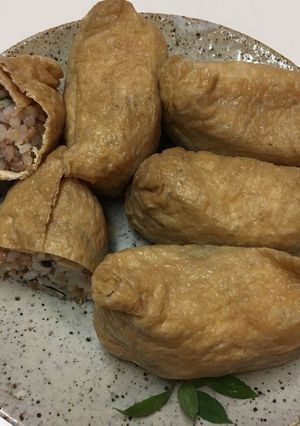 酵素玄米＋白米で、梅シソいなり寿司-レシピのメイン写真