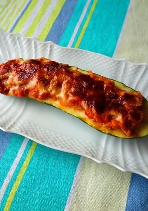チーズとろける♪ミートソースズッキーニ-レシピのメイン写真
