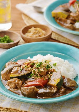 炊飯器で♪夏野菜のバターチキンカレー-レシピのメイン写真