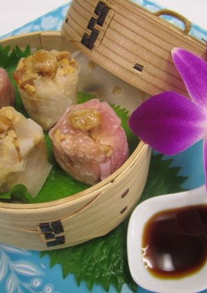納豆を使ったヘルシー冷やし紅白焼売二種-レシピのメイン写真