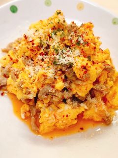ヘルシー☆ひき肉と卵のピリ辛韓国風そぼろ-レシピのメイン写真