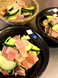 *ズッキーニとベーコンの炒め物*-レシピのメイン写真