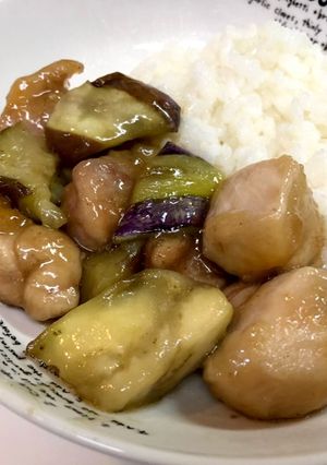 鳥もも肉とナスの中華風炒め-レシピのメイン写真