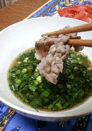 牛肉冷しゃぶ　ポン酢スープ-レシピのメイン写真