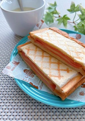 ハムとチーズの簡単★ホットサンド-レシピのメイン写真