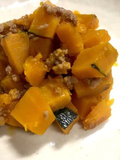 離乳食 かぼちゃそぼろ煮-レシピのメイン写真