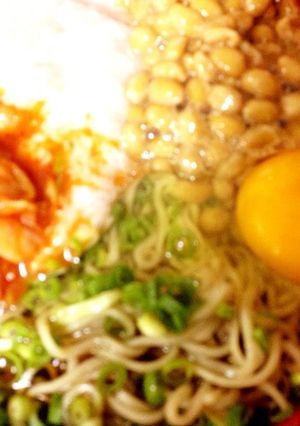 スタミナ５色ぶっかけ蕎麦-レシピのメイン写真