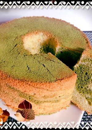 ☆抹茶マーブルシフォン☆-レシピのメイン写真