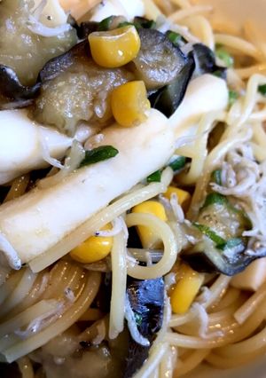 賄い～イカとしらすの和風パスタ～-レシピのメイン写真