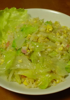 ◎昆布茶で♪和風レタスチャーハン-レシピのメイン写真