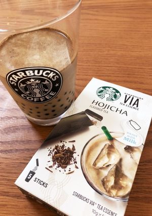 簡単すぎる⁈タピオカミルクほうじ茶-レシピのメイン写真