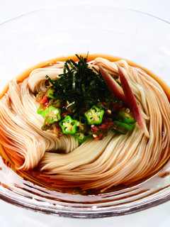 ネバッとツルッと!梅オクラそうめん-レシピのメイン写真