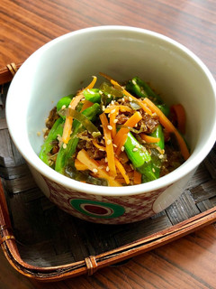 昆布・花かつおと人参の金平*再利用-レシピのメイン写真