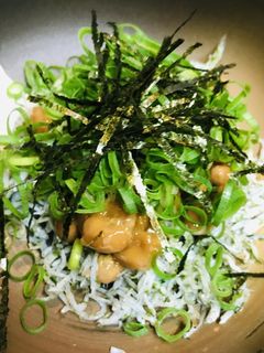 毎日の納豆●しらす炒め&きざみネギ-レシピのメイン写真