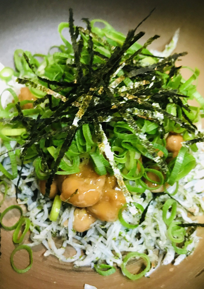 毎日の納豆●しらす炒め＆きざみネギ-レシピのメイン写真