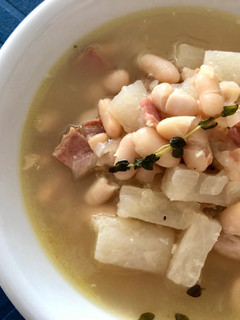 白いんげん豆とだいこんのスープ-レシピのメイン写真