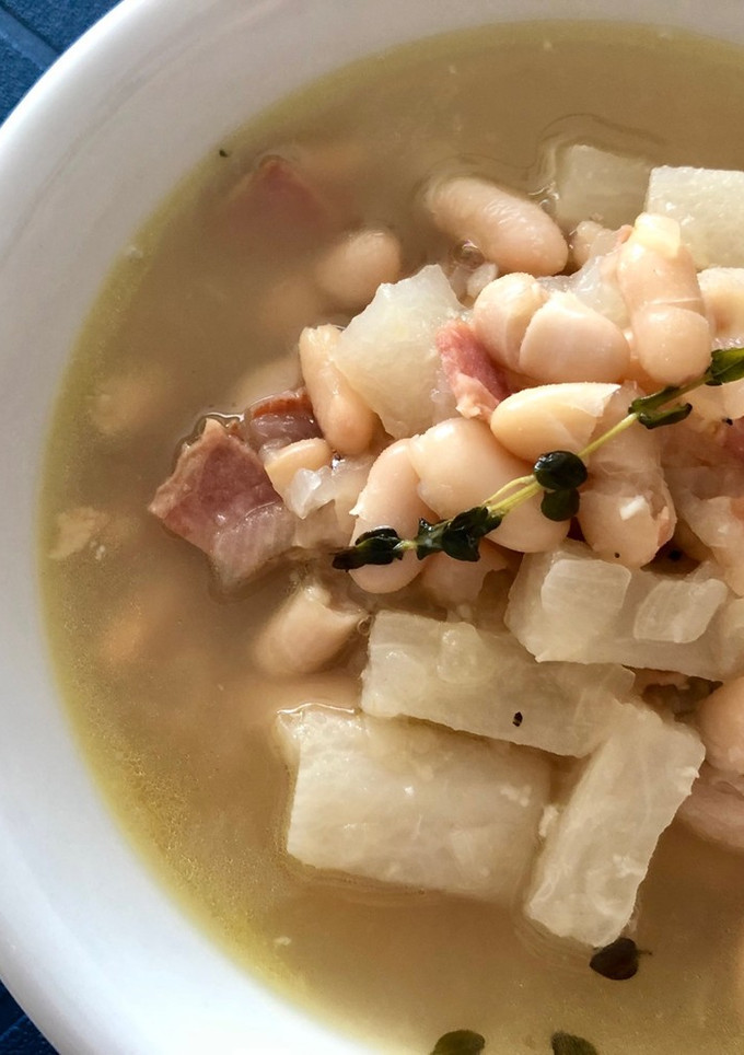 白いんげん豆とだいこんのスープ-レシピのメイン写真
