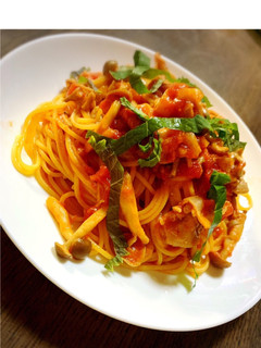 豚肉とキノコのトマトソースパスタ-レシピのメイン写真