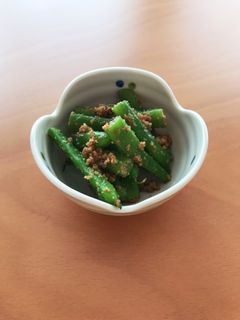 我が家の簡単いんげんの胡麻和え-レシピのメイン写真