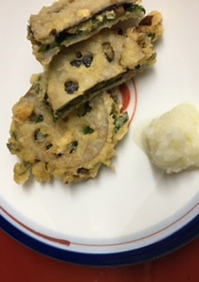 れんこんの香り納豆はさみ揚げ-レシピのメイン写真