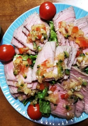 ローストビーフのゴーヤモーリョソース-レシピのメイン写真