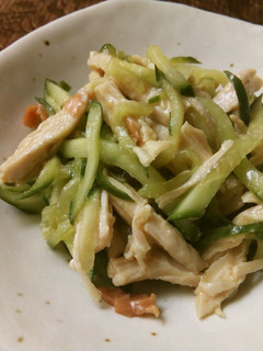 鶏ムネときゅうりの梅みそポン酢-レシピのメイン写真