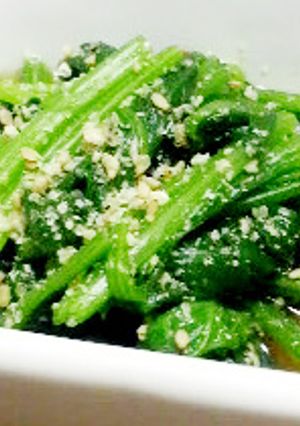 ほうれん草のごま和え(ほんのり味噌風味)-レシピのメイン写真