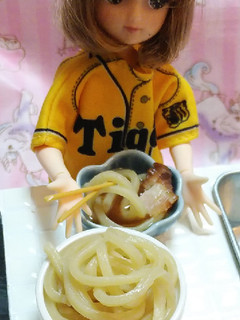 リカちゃんサイズ♡野球シリꕤ梅つけ麺-レシピのメイン写真