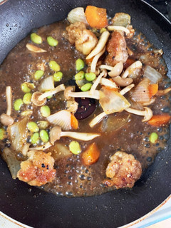 しめじ豚こま団子回鍋肉風(2人分)-レシピのメイン写真
