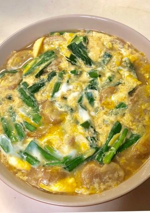 ニラとお麩のふんわり玉子とじ-レシピのメイン写真