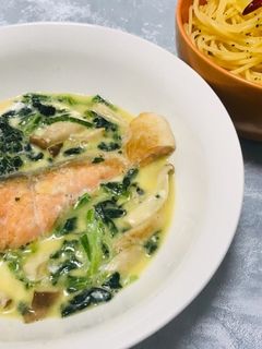 鮭のクリーム煮-レシピのメイン写真