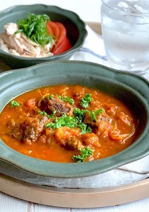 脂肪燃焼スープアレンジ*牛肉トマト煮込み-レシピのメイン写真
