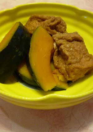 南瓜と厚揚げの煮物-レシピのメイン写真