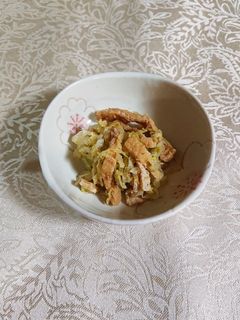キャベツと薄あげの酢の物-レシピのメイン写真