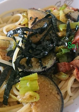 めんつゆで簡単☆なすとベーコン和風パスタ-レシピのメイン写真