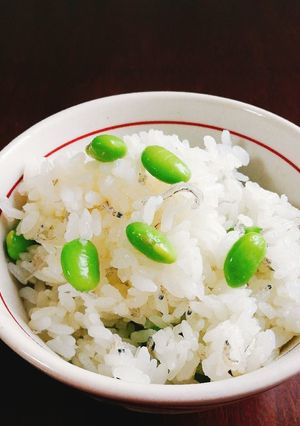 昆布茶で簡単！枝豆とジャコの混ぜご飯-レシピのメイン写真
