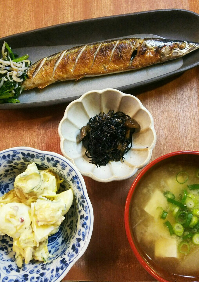 夕飯 秋刀魚の塩焼き-レシピのメイン写真