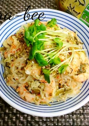 簡単ヘルシー♪高菜マヨぽん白滝サラダ-レシピのメイン写真