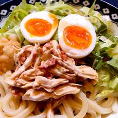 รูปของ ランチにレンチン☆梅マヨサラダうどん