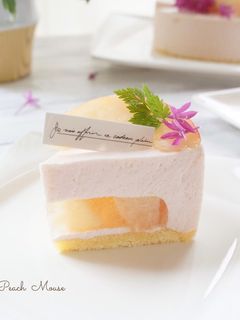 桃ムースケーキ-レシピのメイン写真