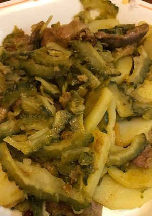 ゴーヤと砂肝のカレー風味炒め-レシピのメイン写真
