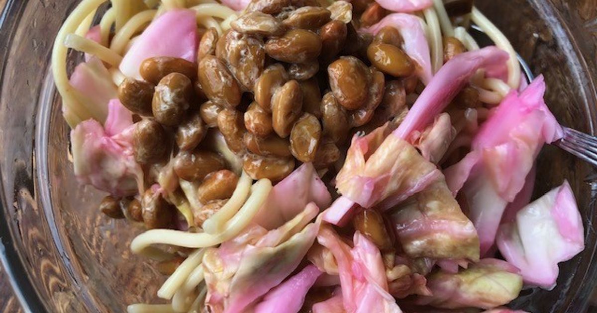 イカスミパスタの納豆のせ by まめこぞう 【クックパッド】 簡単