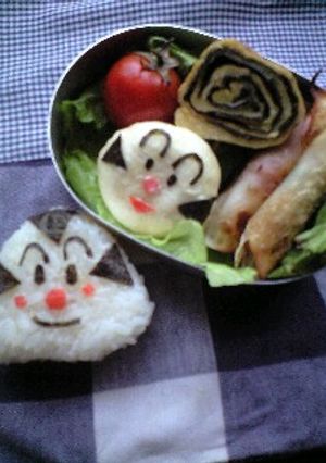 ★キャラ弁　おむすびまん＆こむすびまん★-レシピのメイン写真