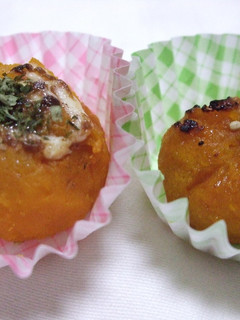 お弁当に♪残り煮物でカボチャ茶巾☆-レシピのメイン写真